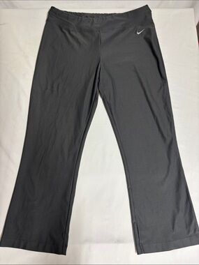 Nike Dri-FIT Women’s Medium Gray Bootcut Yoga Pants Athletic Stretch